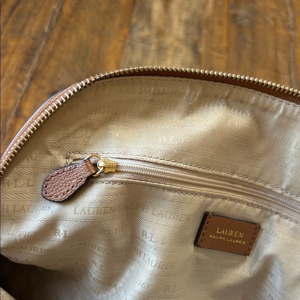 Ralph Lauren Tan Leather Shoulder Bag - Picture 10 of 14